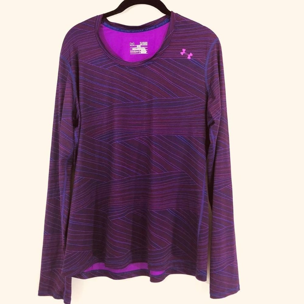 Under Armour Woman’s Sz XL/TG/EG Fitted Top Heat - Picture 1 of 8